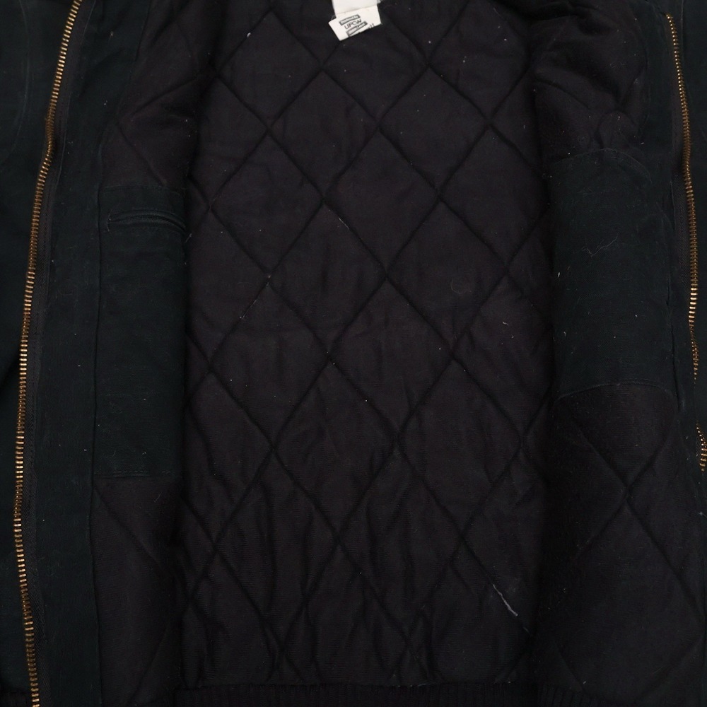 Carhartt J140 BLK 2XL Black Quilted Lined Active Jacket Hooded Workwear - Picture 8 of 9